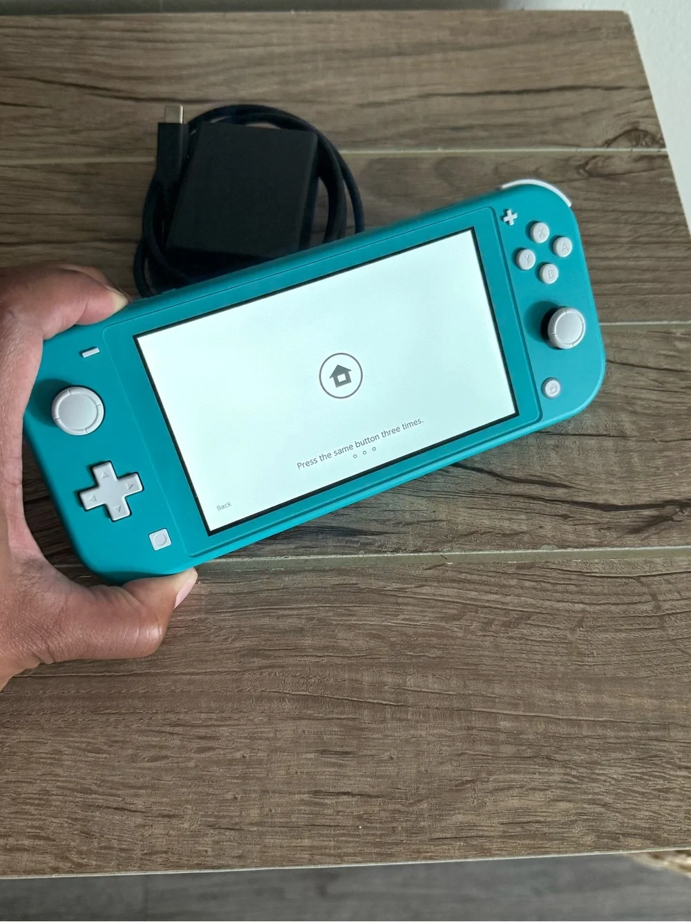 Nintendo Turquoise Switch Lite Handheld Console with Charger